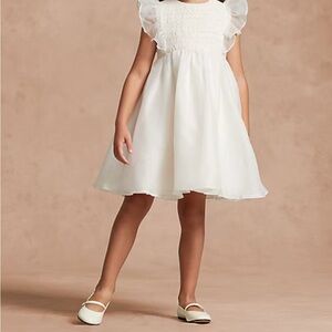Ralph Lauren Smocked Silk Organza Dress 2T